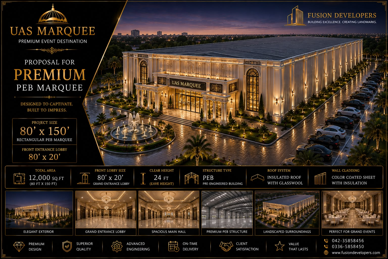 Grand Sapphire luxury hall project