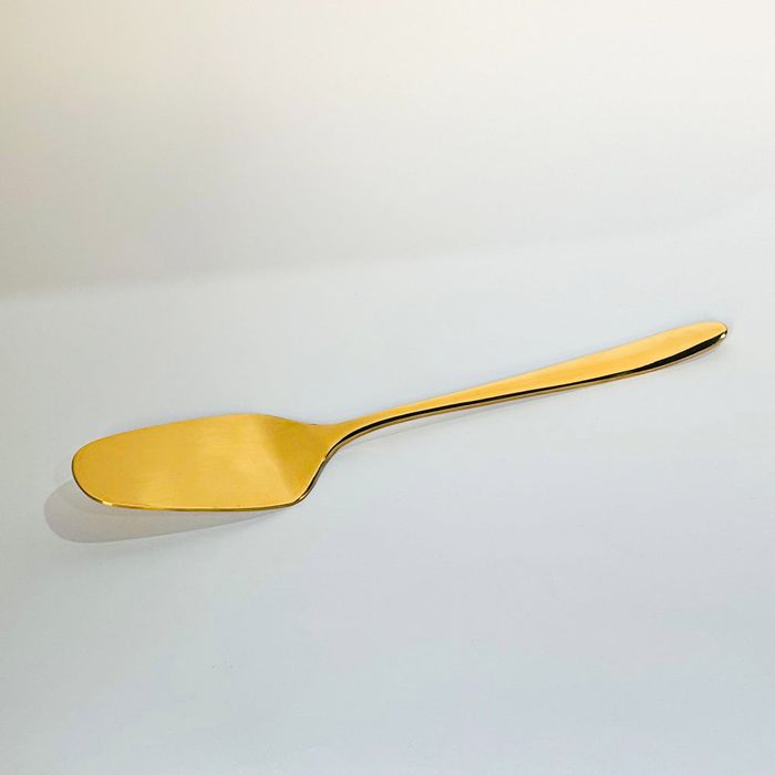 Premium Pizza/Cake Lifter-11G-Golden PVD Coated — PVD gold coated stainless steel by Fusion Coatings Lahore