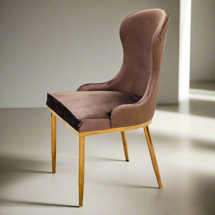 Rome Chair-Brown — SS gold furniture by Fusion, Lahore