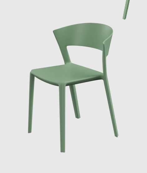 Hongyi PP-197A Designer Monobloc & PP Dining Chair - Polypropylene (PP Resilient) Luxury Commercial Furniture Fusion Atelier