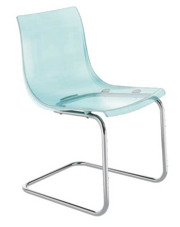 Hongyi PC-205C Crystal Acrylic & Polycarbonate Chair - Polycarbonate (PC Crystal) Luxury Commercial Furniture Fusion Atelier
