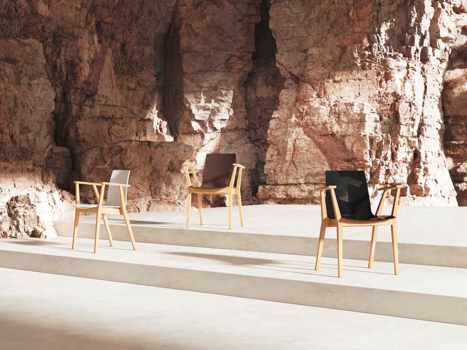 Hongyi PP-156D Designer Monobloc & PP Dining Chair - Polypropylene (PP Resilient) Luxury Commercial Furniture Fusion Atelier
