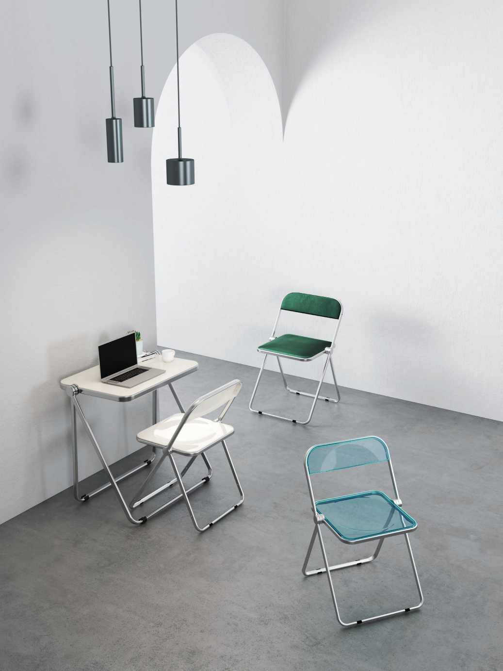 Hongyi PC-202C Crystal Acrylic & Polycarbonate Chair - Polycarbonate (PC Crystal) Luxury Commercial Furniture Fusion Atelier
