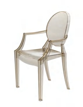 Hongyi PC-102A Crystal Acrylic & Polycarbonate Chair - Polycarbonate (PC Crystal) Luxury Commercial Furniture Fusion Atelier