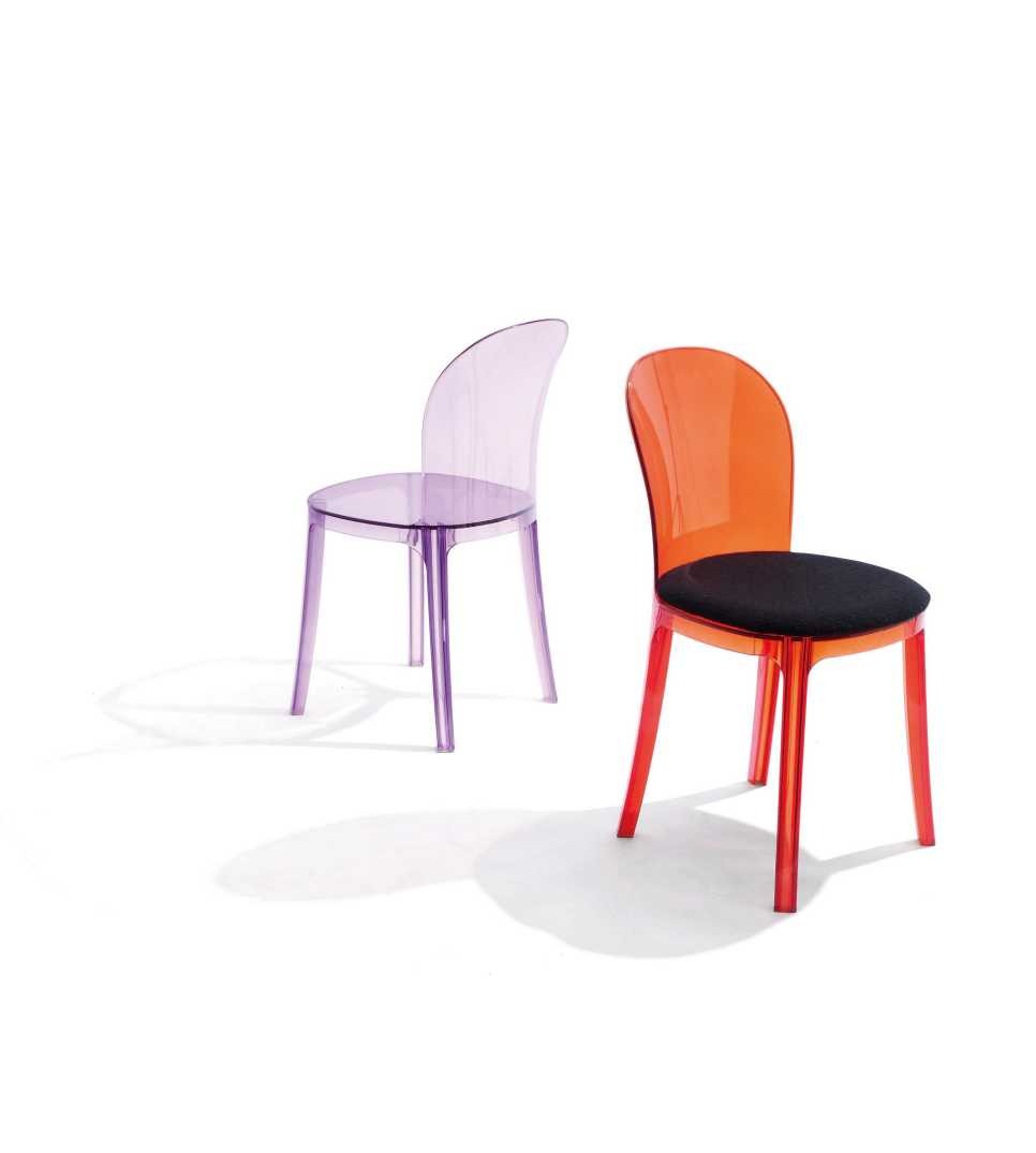 Hongyi PC-109B Crystal Acrylic & Polycarbonate Chair - Polycarbonate (PC Crystal) Luxury Commercial Furniture Fusion Atelier