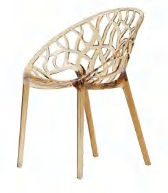 Hongyi PC-108C Crystal Acrylic & Polycarbonate Chair - Polycarbonate (PC Crystal) Luxury Commercial Furniture Fusion Atelier