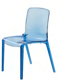 Hongyi PC-112A Crystal Acrylic & Polycarbonate Chair - Polycarbonate (PC Crystal) Luxury Commercial Furniture Fusion Atelier