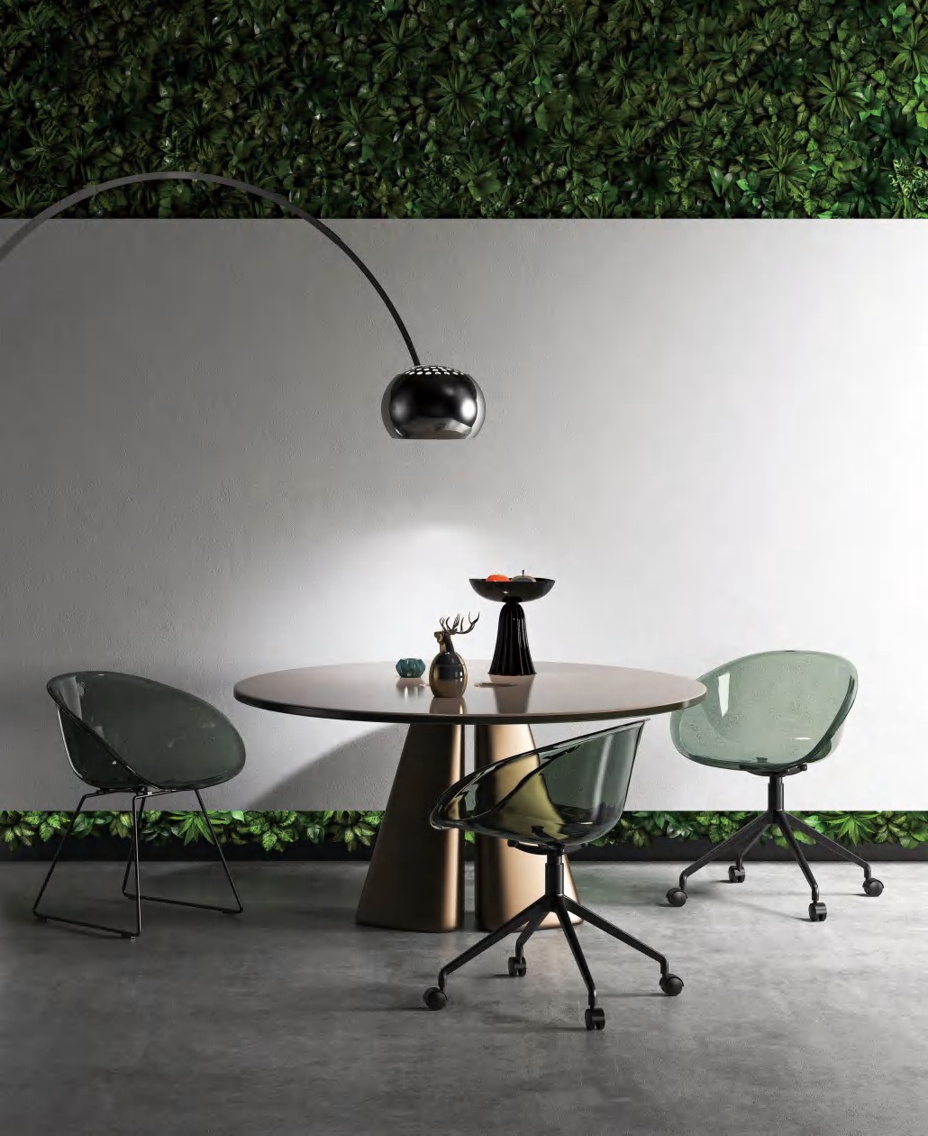 Hongyi PC-128C Crystal Acrylic & Polycarbonate Chair - Polycarbonate (PC Crystal) Luxury Commercial Furniture Fusion Atelier