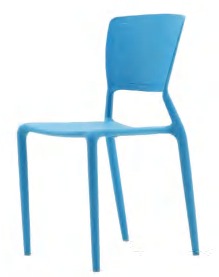 Hongyi PP-127A Designer Monobloc & PP Dining Chair - Polypropylene (PP Resilient) Luxury Commercial Furniture Fusion Atelier