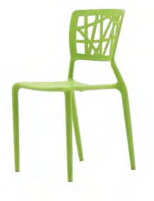 Hongyi PP-121A Designer Monobloc & PP Dining Chair - Polypropylene (PP Resilient) Luxury Commercial Furniture Fusion Atelier