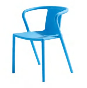 Hongyi PP-123A Designer Monobloc & PP Dining Chair - Polypropylene (PP Resilient) Luxury Commercial Furniture Fusion Atelier