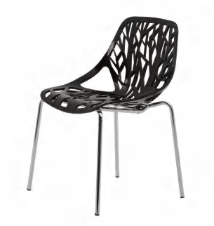 Hongyi PP-132D Designer Monobloc & PP Dining Chair - Polypropylene (PP Resilient) Luxury Commercial Furniture Fusion Atelier