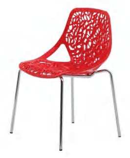 Hongyi PP-124C Designer Monobloc & PP Dining Chair - Polypropylene (PP Resilient) Luxury Commercial Furniture Fusion Atelier