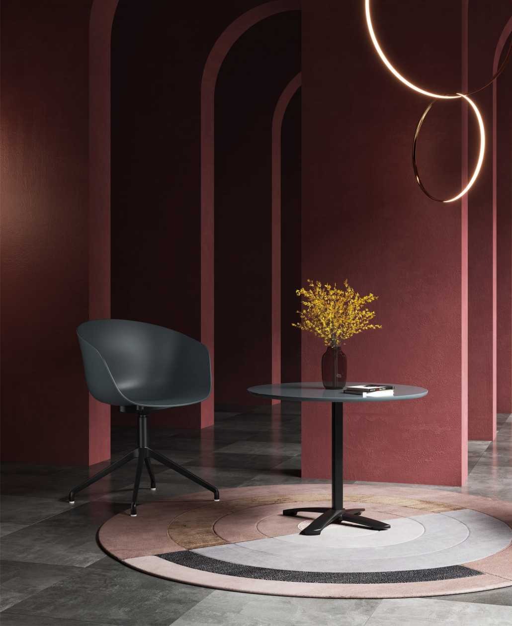 Hongyi PP-142F1 Designer Monobloc & PP Dining Chair - Polypropylene (PP Resilient) Luxury Commercial Furniture Fusion Atelier