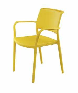 Hongyi PP-173A Designer Monobloc & PP Dining Chair - Polypropylene (PP Resilient) Luxury Commercial Furniture Fusion Atelier