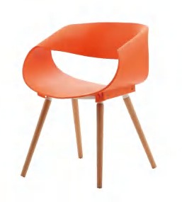 Hongyi PP-147A Designer Monobloc & PP Dining Chair - Polypropylene (PP Resilient) Luxury Commercial Furniture Fusion Atelier