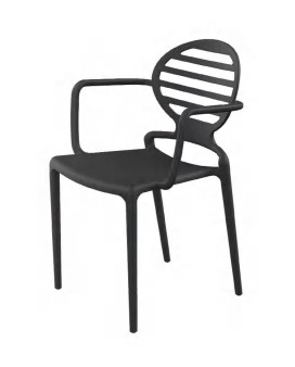 Hongyi PP-134A Designer Monobloc & PP Dining Chair - Polypropylene (PP Resilient) Luxury Commercial Furniture Fusion Atelier