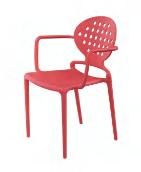 Hongyi PP-155A Designer Monobloc & PP Dining Chair - Polypropylene (PP Resilient) Luxury Commercial Furniture Fusion Atelier